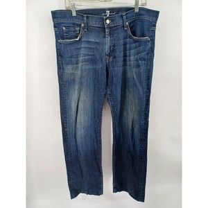 7 For All Mankind Jeans Men's 36 Medium Blue Austyn Straight Leg Casual Style